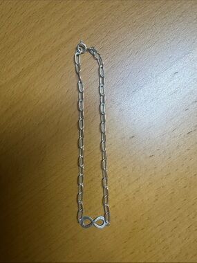 Infinity Link Silver Anklet - Women's Jewelry